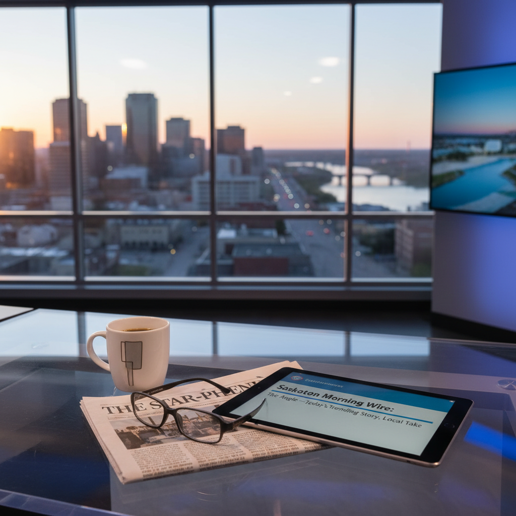 Saskatoon Morning Wire: The Angle — Today's Trending Story, Local Take
